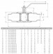Кран шаровой цельносварной LD КШ.Ц.П.125.025.П/П.02 Ду 125 Ру 25 стальной полнопроходный под приварку