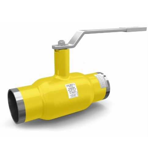 Кран шаровой цельносварной LD КШ.Ц.П.GAS.025.040.Н/П.02 Ду 25 Ру 40 стальной неполнопроходный под приварку