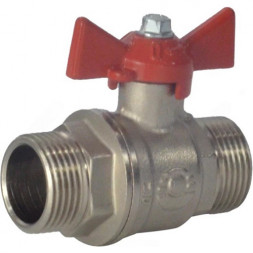 Кран шаровый VALFEX STANDART VF.219 НР 3/4&amp;quot; Ду 20 Ру 40 никелированный латунный полнопроходной