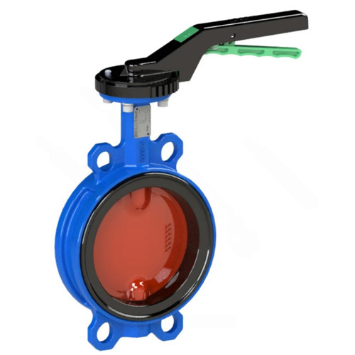 Затвор дисковый чугунный Tecofi VPI4448A-02EP DN 40 PN 16 диск чугун поворотный межфланцевый с рукояткой