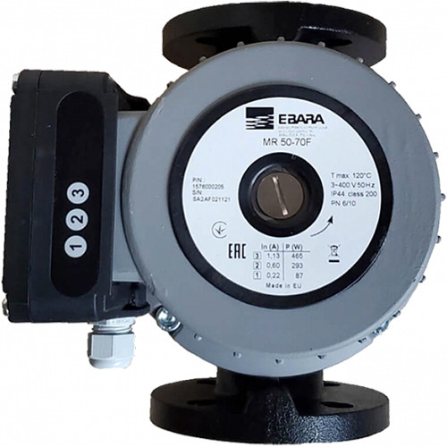 Насос циркуляционный Ebara MR 65-40F с мокрым ротором H=3,5м Q=550л/мин арт. 1576000224