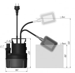Насос дренажный Unipump SUB 209 P DN 40