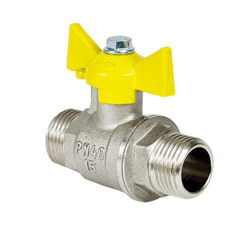 Кран шаровый VALFEX STANDART VF.279 НР 1/2&amp;quot; Ду 15 Ру 40 газовый никелированный латунный