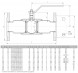 Кран шаровой цельносварной LD КШ.Ц.Ф.200.016.П/П.02 Ду 200 Ру 16 стальной полнопроходный фланцевый