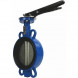 Затвор дисковый чугунный Benarmo 2011HA DN 300 PN 16 поворотный межфланцевый с рукояткой углеродистая сталь EURO