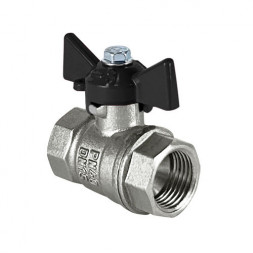 Кран шаровый VALFEX DELTA PRO VF.217 ВР 3/4" Ду 20 Ру 40 никелированный латунный
