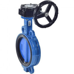 Затвор дисковый чугунный Benarmo 2010R DN 150 PN 16 поворотный межфланцевый с редуктором EURO