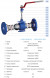 Кран шаровой Маршал 11с67п СУФ.00.1.016.020 Ду 20 Ру 16 полнопроходной фланцевый укороченный L=68мм