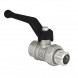 Кран шаровый VALFEX DELTA PRO VF.223 ВР-НР 1 1/4&amp;quot; Ду 32 Ру 40 с американкой никелированный латунный