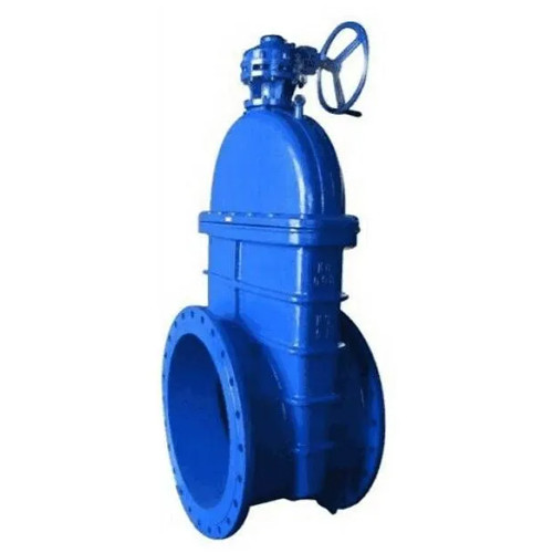 Задвижка RMCX 30ч539р DN 1200 PN 10 аналог МЗВ обрезиненная клиновая чугунная с редуктором