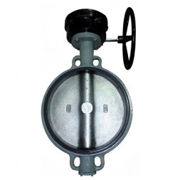 Затвор дисковый чугунный Giacomini R59W DN 350 PN 16 поворотный межфланцевый с редуктором