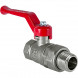 Кран шаровый VALFEX STANDART VF.225 ВР-НР 3/4&amp;quot; Ду 25 Ру 40 c американкой никелированный латунный